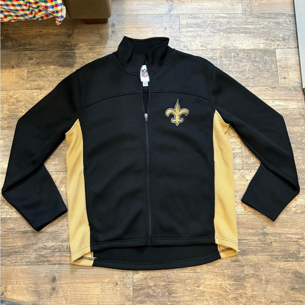 NFL Saints fleece lined full zip jacket